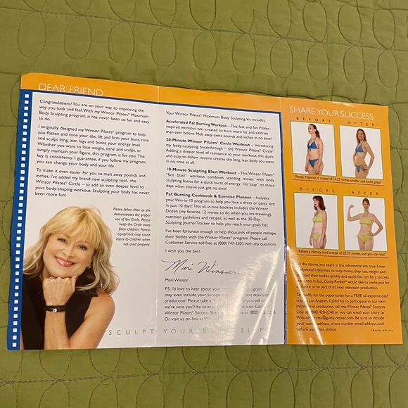 Winsor Pilates Sculpt Your Body Slim 20 Minute Circle Workout DVD plus A Bonus - Picture 6 of 10